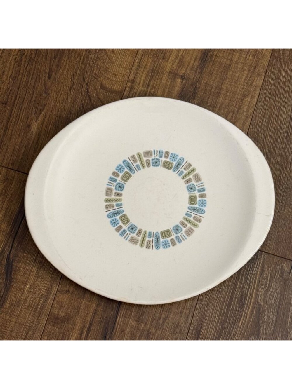 Dura-Gloss Temporama Canonsburg Pottery MCM Atomic Pattern Serving Platter